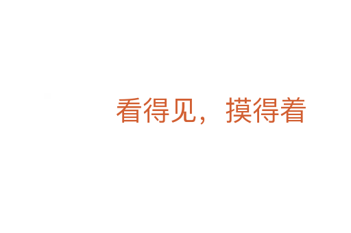 看得見,摸得著