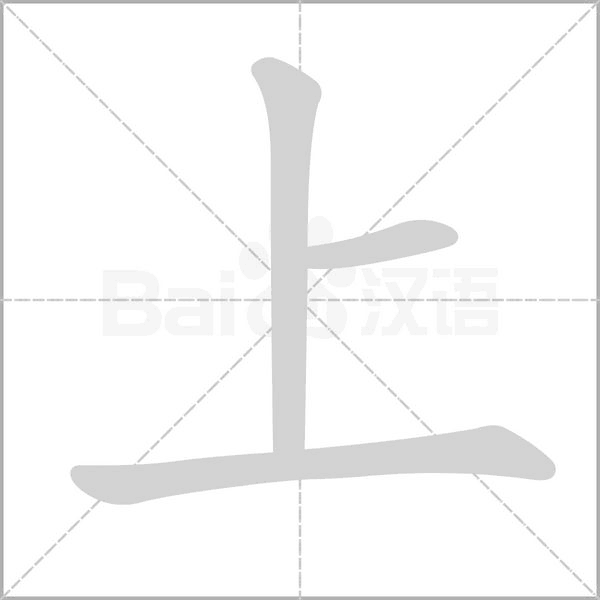 上的筆順動畫演示