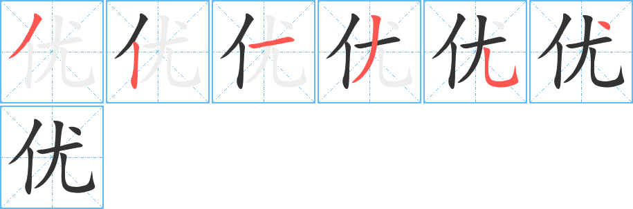 優(yōu)的筆順?lè)植窖菔?>
					
                    <hr />
                    <h2>優(yōu)的基本信息</h2>
                    <div   id=
