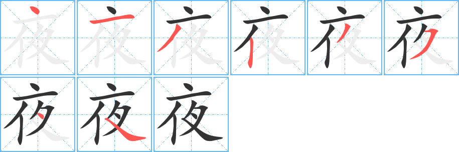 夜的筆順?lè)植窖菔?>
					
                    <hr />
                    <h2>夜的基本信息</h2>
                    <div   id=