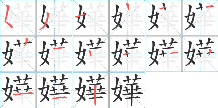 嬅的筆順?lè)植窖菔?>
					
                    <hr />
                    <h2>嬅的基本信息</h2>
                    <div   id=