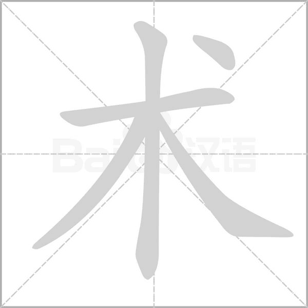 術的筆順動畫演示