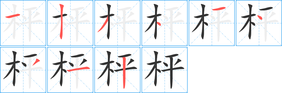 枰的筆順?lè)植窖菔?>
					
                    <hr />
                    <h2>枰的基本信息</h2>
                    <div   id=