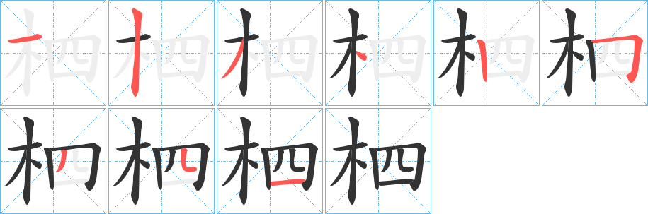 柶的筆順?lè)植窖菔?>
					
                    <hr />
                    <h2>柶的基本信息</h2>
                    <div   id=