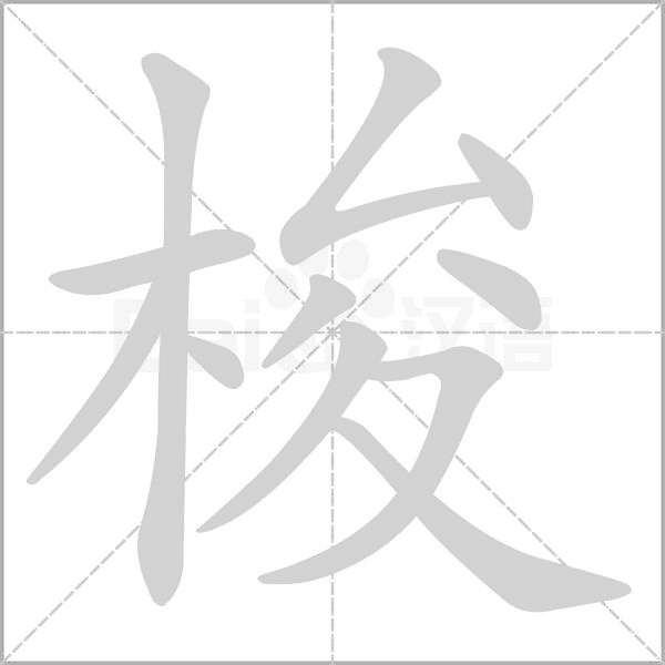 梭的筆順動(dòng)畫演示