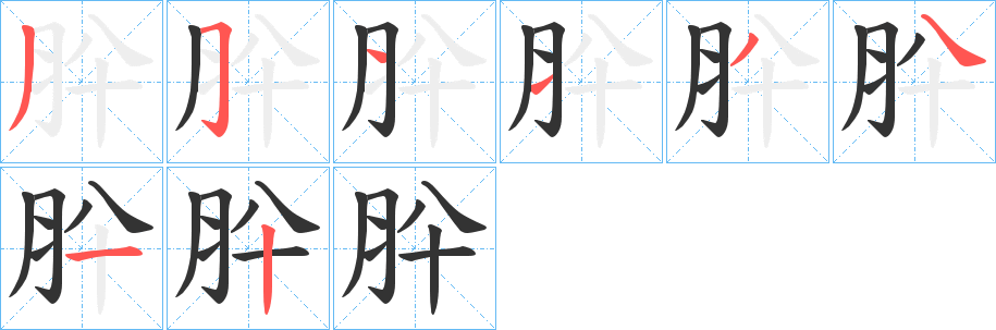 肸的筆順?lè)植窖菔?>
					
                    <hr />
                    <h2>肸的基本信息</h2>
                    <div   id=