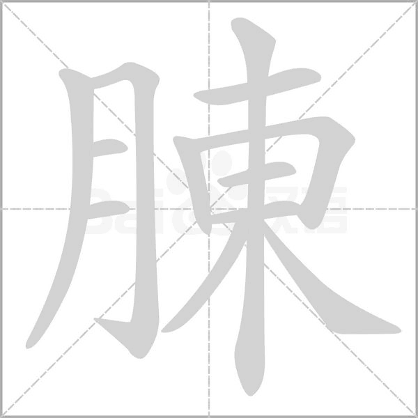 腖的筆順動畫演示