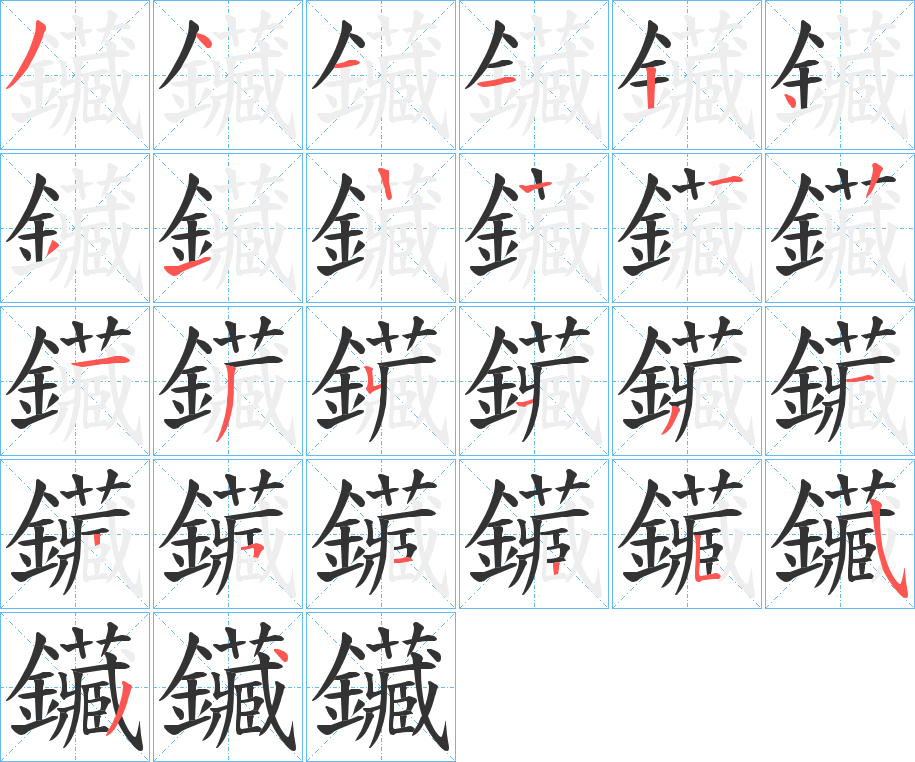 鑶的筆順?lè)植窖菔?>
					
                    <hr />
                    <h2>鑶的基本信息</h2>
                    <div   id=