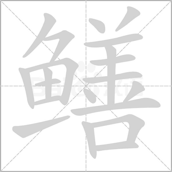 鱔的筆順動(dòng)畫演示
