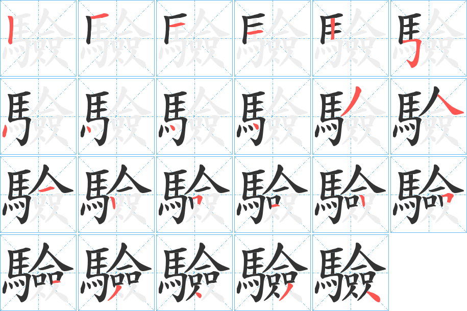 驗(yàn)的筆順?lè)植窖菔?>
					
                    <hr />
                    <h2>驗(yàn)的基本信息</h2>
                    <div   id=